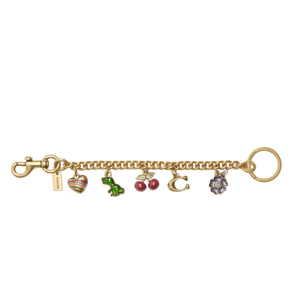 Coach Motif Chain Bag Charm - Picture 2 of 3